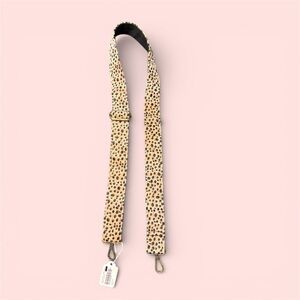 Joy Susan Mini Cheetah Faux Fur Guitar Strap – 1.25″ wide